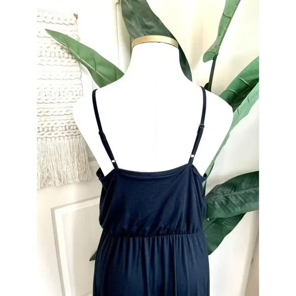 MOSSIMO Women's Long Maxi Dress Size 18/20 Stretchy Soft Knit Spaghetti Straps - Picture 4 of 8